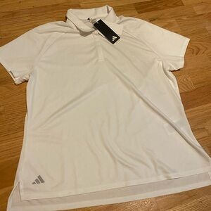 adidas White Athletic Polo Shirt
